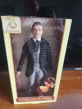 Barbie Gone With The Wind Male Doll in Black Jacket and Gray Suit